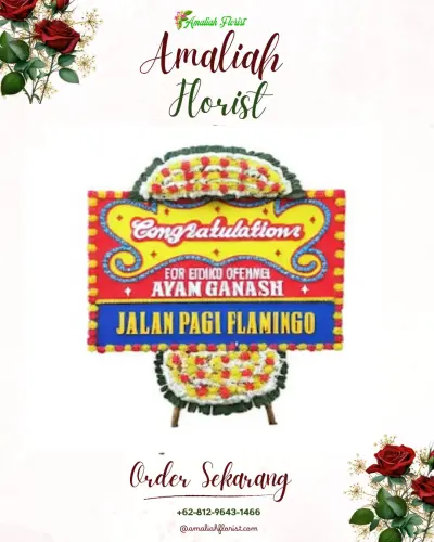 Bunga Papan Congratulation di Pasir Angin